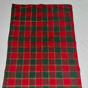 Christmas Plaid Fabric Cloth Placemat